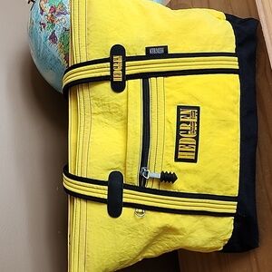 HEDGREN black and yellow tote bag